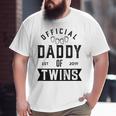 Twin Dad 2019 New Daddy Of Twins Father's Day Big and Tall Men T-shirt