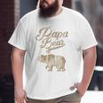 Vintage Papa Bear Dad Father's Day Father Tee Big and Tall Men T-shirt