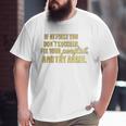 Workout Motivational Saying Fitness Gym Big and Tall Men T-shirt