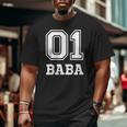 01 Baba Number 1 One Christmas Big and Tall Men T-shirt