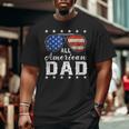 All American Dad 4Th Of July Usa America Flag Sunglasses Big and Tall Men T-shirt