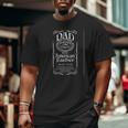 American Dad Fathers Day Whiskey Label Old Man Big and Tall Men T-shirt
