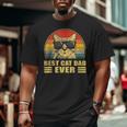 Best Cat Dad Ever Bump Fit Father's Day Daddy For Men Big and Tall Men T-shirt