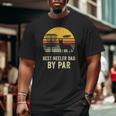 Best Dad Red Blue Heeler Cattle Dog Pet Owner Disc Golf Big and Tall Men T-shirt