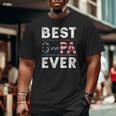 Best G-Pa Ever Vintage American Flag Parents Day Big and Tall Men T-shirt