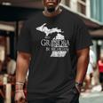 Best Grandpa In Michigan Grandpa Big and Tall Men T-shirt Best Grandpa In Michigan Grandpa Big and Tall Men T-shirt