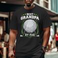 Best Grandpa By Par Golf Papa Grandfather Pop Dad Golf Big and Tall Men T-shirt