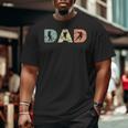 Best Hockey Dad Vintage Sports Hockey Game Lover Father Big and Tall Men T-shirt