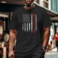 Best Poppi Ever Vintage American Flag For Dad Papa Big and Tall Men T-shirt