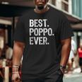 Best Poppo Ever Cool Father's Day Big and Tall Men T-shirt