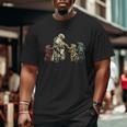 Biker Dad And Sons Big and Tall Men T-shirt