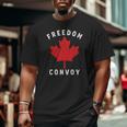 Canada Freedom Convoy 2022 Canadian Truckers Support Big and Tall Men T-shirt