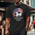 Cool Soccer Dad Jersey Parents Of American Soccer Players Big and Tall Men T-shirt