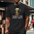 Crispy Boys Middle Class Drinking Dad Big and Tall Men T-shirt