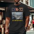 Cvn72 Uss Abraham Lincoln Aircraft Carrier Veteran Big and Tall Men T-shirt