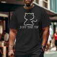 Dad To Dogs Just The Tip Cat Big and Tall Men T-shirt