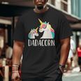 Dadacorn Father Daughter Unicorn Big and Tall Men T-shirt