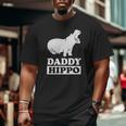 Daddy Hippo Animal Dad Father Big and Tall Men T-shirt