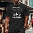 Doberman Dog Lovers Come To The Dark Side Big and Tall Men T-shirt