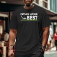 Father Mows Best Father's Day Lawn Grass Big and Tall Men T-shirt