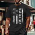Father's Day Best Dad Ever American Flag Big and Tall Men T-shirt
