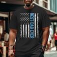 Father's Day Best Dad Ever With Us American Flag V2 Big and Tall Men T-shirt