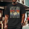 Father's Day Daddy Jokes In Dad-A-Base Vintage Retro Big and Tall Men T-shirt