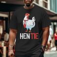 Hen Tie For Men Women Chicken Japanese Anime Big and Tall Men T-shirt