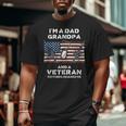 Grandpa And Military Veteran Fathers Day Big and Tall Men T-shirt