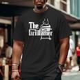 The Grillfather Pitmaster Bbq Lover Smoker Grilling Dad Big and Tall Men T-shirt