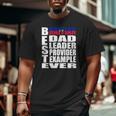 Haitian Dad For Men Haiti Father's Day Idea Big and Tall Men T-shirt