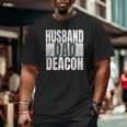 Husband Dad Deacon For Catholic Fathers Religious Men Big and Tall Men T-shirt