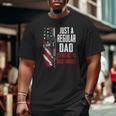 Just A Regular Dad Trying Not To Raise Liberals -- On Back Big and Tall Men T-shirt
