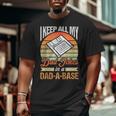 I Keep All My Dad Jokes In A Dad-A-Base Vintage Father Dad Big and Tall Men T-shirt