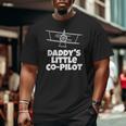 Kids Daddy's Little Co Pilot Kid's Airplane Big and Tall Men T-shirt