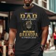 Lion Being A Dad Is An Honor Being A Grandpa Is Priceless Big and Tall Men T-shirt