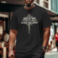 Man Of God Husband Dad Happy Father's Day Proud Christian Big and Tall Men T-shirt