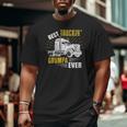 Mens Best Truckin' Grumpa Ever Tee Trucker Fathers Day Big and Tall Men T-shirt