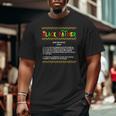 Mens Black Father Men Melanin King Husband Dad Juneteenth Kings Big and Tall Men T-shirt
