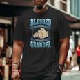 Mens Blessed To Be Called Grandpa Grandpa Fathers Day Big and Tall Men T-shirt