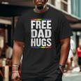 Mens Free Dad Hugs Lgbt Supports Happy Pride Month Big and Tall Men T-shirt