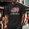 Mens Fun Jack Russell Terrier Dad American Flag Father’S Day Bbnhktp Big and Tall Men T-shirt