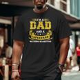 Mens I'm A Dad And Lifeguard Nothing Scares Me Summer Big and Tall Men T-shirt