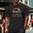 Mens Papa Bear Daddy Mens Fathers Day -Idea Big and Tall Men T-shirt