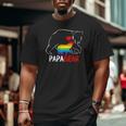 Mens Papa Bear Proud Dad Daddy Rainbow Flag Lgbt Pride Father Day Big and Tall Men T-shirt