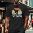 Mens Pappysaurus Dinosaur Lover Mens Cool Father's Day Retro Big and Tall Men T-shirt