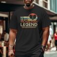 Mens Vintage Ping Pong Dad Man The Myth The Legend Table Tennis Big and Tall Men T-shirt