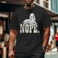 Nope Lazy Poodle Standard Mini Toy Pet Dog Lover Owner Big and Tall Men T-shirt