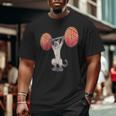 Olympic Snatch Siamese Cat Weightlifting Bodybuilding Muscle Big and Tall Men T-shirt