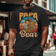 Papa Bear Lover Pun Animal Bears Bear Dad Father Daddy Big and Tall Men T-shirt